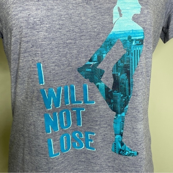 Danskin Now I Will Not Lose v neck tee Large - Picture 5 of 6